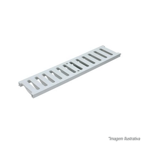 Grelha p/ Calha de Piso DN 130 12 Ton 0,5m Cinza - 32030599 - Tigre