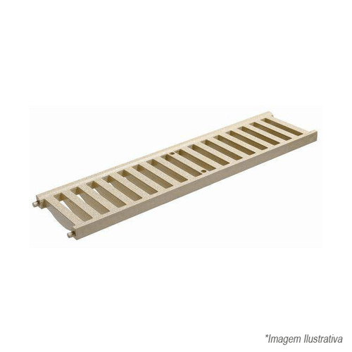 Grelha de Piso 13X50CM Areia DN 130 32030645 Tigre