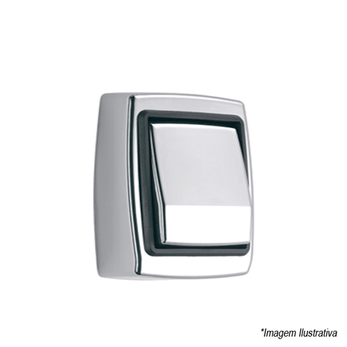 Acabamento para Válvula de Descarga Luxo  ABS  Cromado - Censi