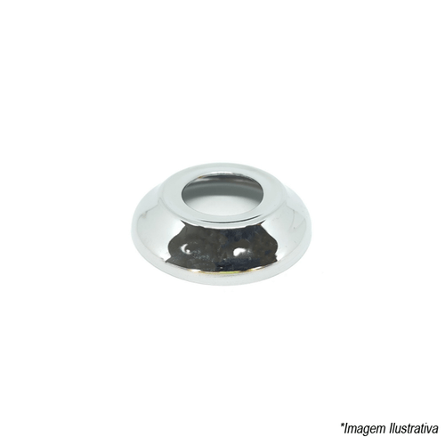 Canopla Rasa | 1/2 " | Cromada - Mundial