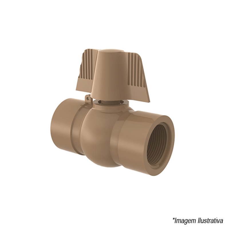 Registro de Esfera Fêmea 3/4 com Borboleta 27952755 Tigre Registro de Esfera Fêmea 3/4 com Borboleta 27952755 Tigre