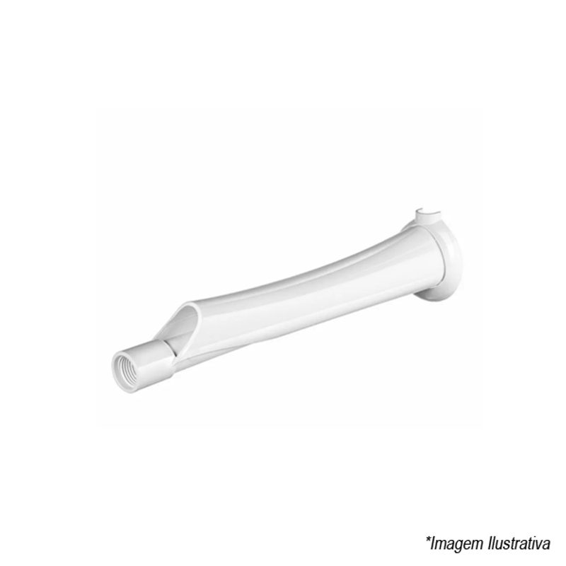 Cano de Chuveiro Termoplástico Branco 1/2´ 30cm - Lorenzetti Cano de Chuveiro Termoplástico Branco 1/2´ 30cm - Lorenzetti