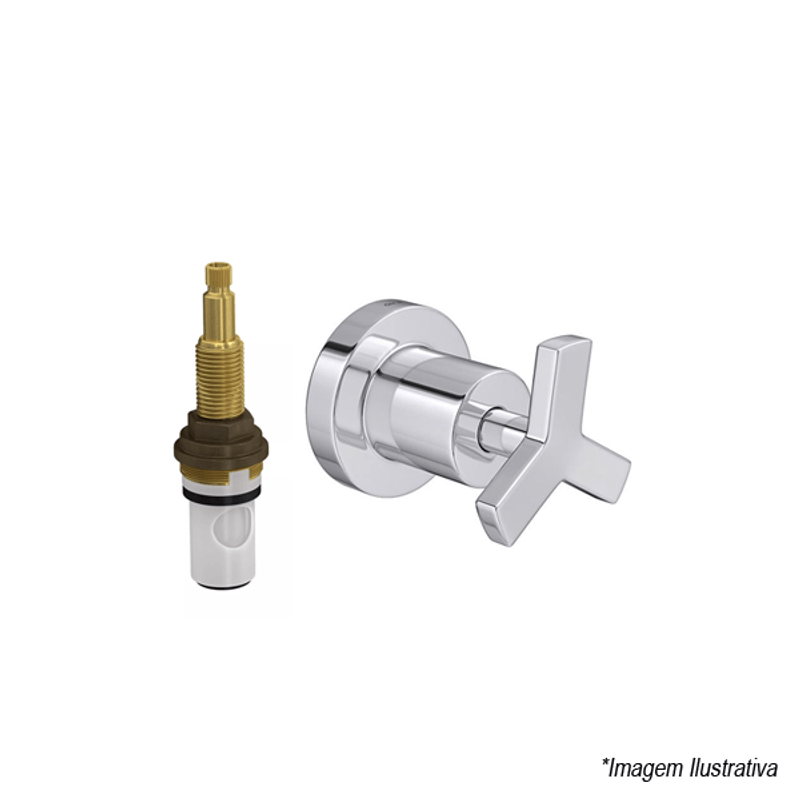 Acabamento para Registro de Pressão Sky  3/4´  Cromado - Deca Acabamento para Registro de Pressão Sky  3/4´  Cromado - Deca