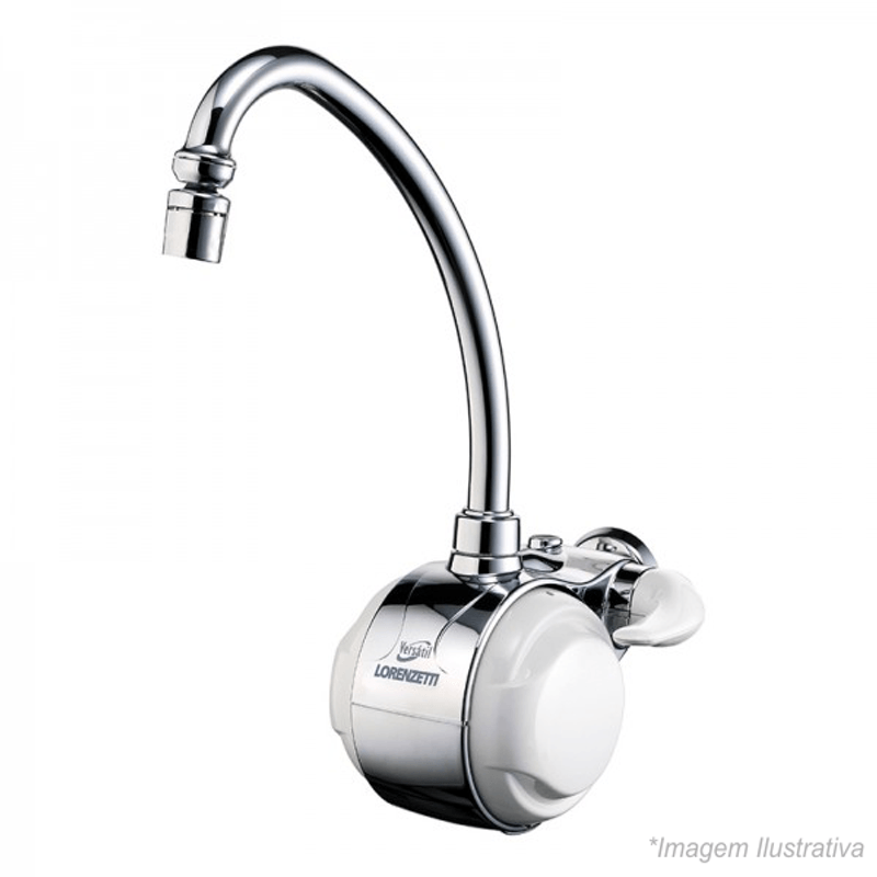 Torneira Elétrica Versátil Lorenzetti Cromada 5500W 220V Torneira Elétrica Versátil Lorenzetti Cromada 5500W 220V