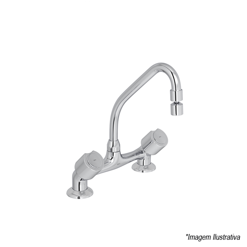 Misturador Cozinha Deca Mesa Targa 1256.C40.CR Misturador Cozinha Deca Mesa Targa 1256.C40.CR