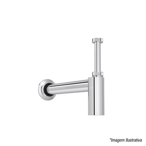 Sifão para Lavatório Cromado - Deca