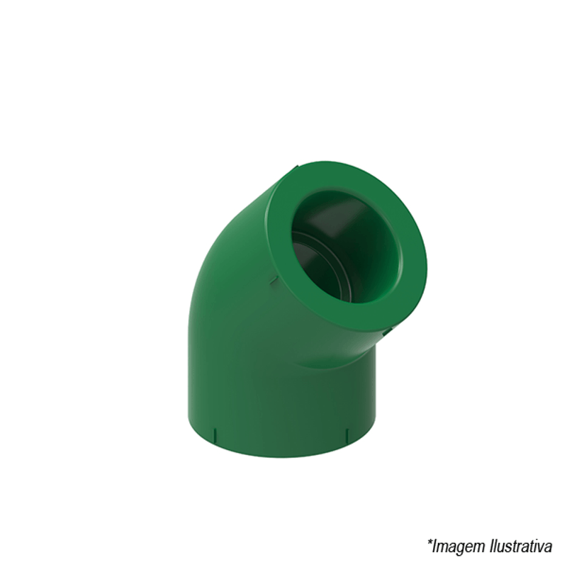 Joelho PPR 45º Termofusão 32mm  1´ - Tigre