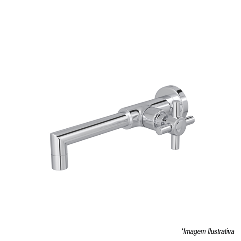 Torneira para Banheiro de Parede Cromada Izy 1178.C37 - Deca Torneira para Banheiro de Parede Cromada Izy 1178.C37 - Deca