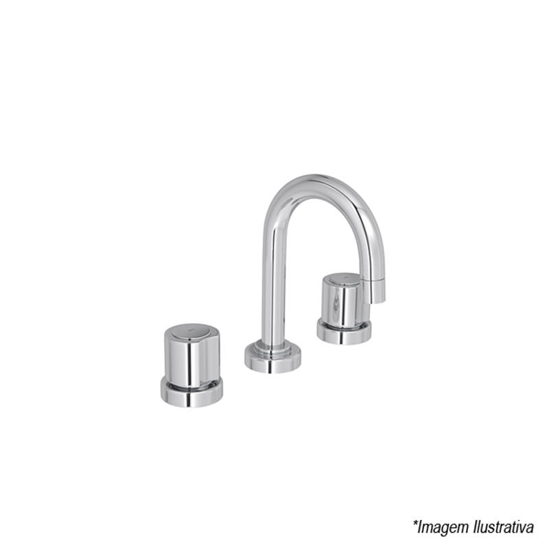 Misturador de Banheiro para Lavatório com Bica Alta Cromado Targa 1877.C40.CR - Deca Misturador de Banheiro para Lavatório com Bica Alta Cromado Targa 1877.C40.CR - Deca