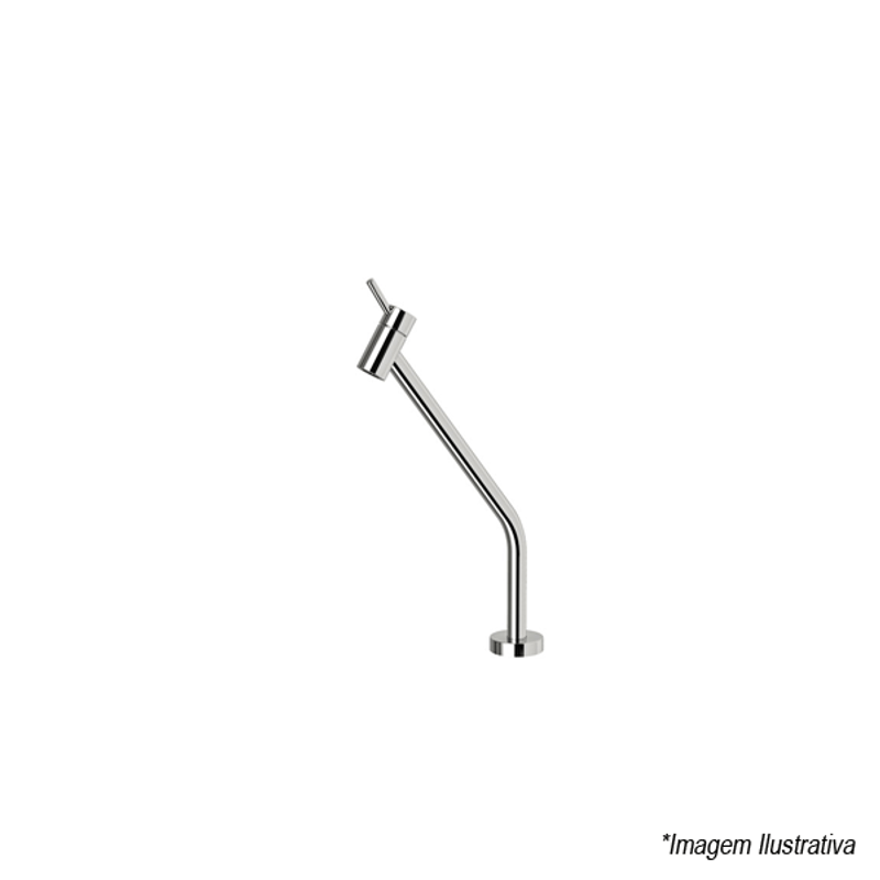 Torneira para Banheiro de Bancada Bica Alta Inclinada Cromada Lóggica - Docol Torneira para Banheiro de Bancada Bica Alta Inclinada Cromada Lóggica - Docol