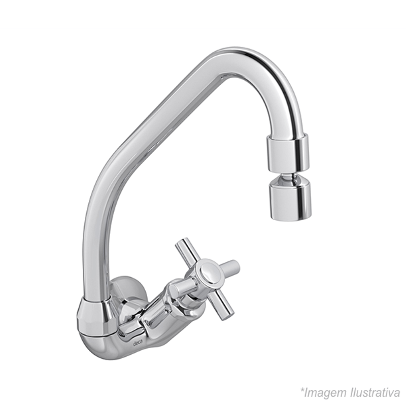 Torneira Para Cozinha De Parede Izy 1168.C37 - Deca Torneira Para Cozinha De Parede Izy 1168.C37 - Deca