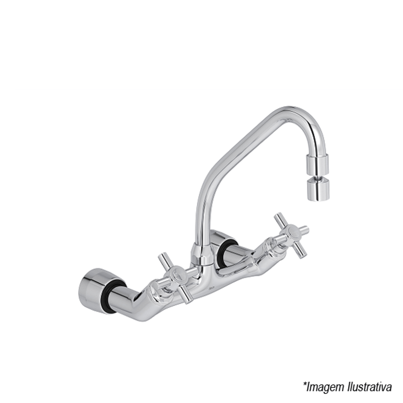 Misturador Para Cozinha De Parede Izy 1258.C37 - Deca Misturador Para Cozinha De Parede Izy 1258.C37 - Deca