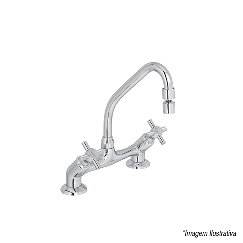 Misturador Para Cozinha De Mesa Izy 1256.C37 - Deca Misturador Para Cozinha De Mesa Izy 1256.C37 - Deca