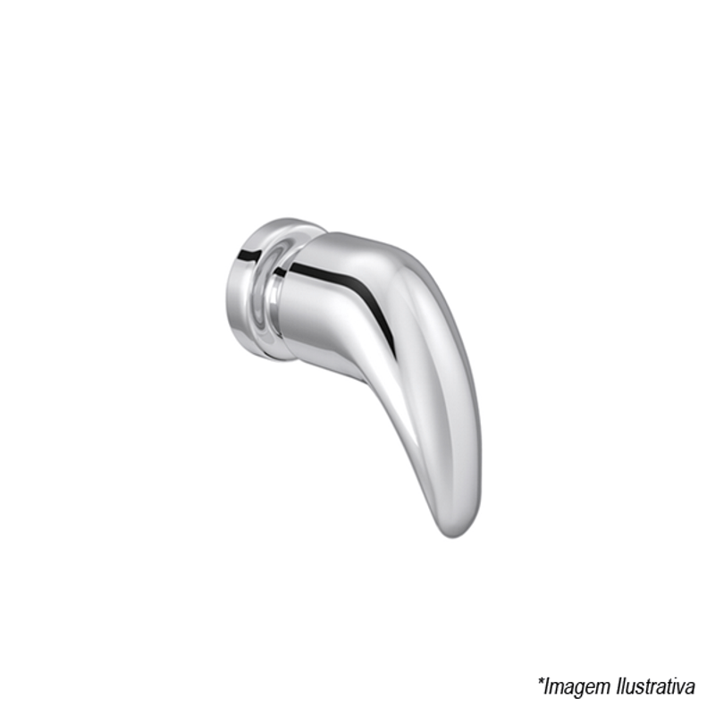 Acabamento para Registro de Gaveta e Pressão Smart  1´  Cromado - Deca Acabamento para Registro de Gaveta e Pressão Smart  1´  Cromado - Deca