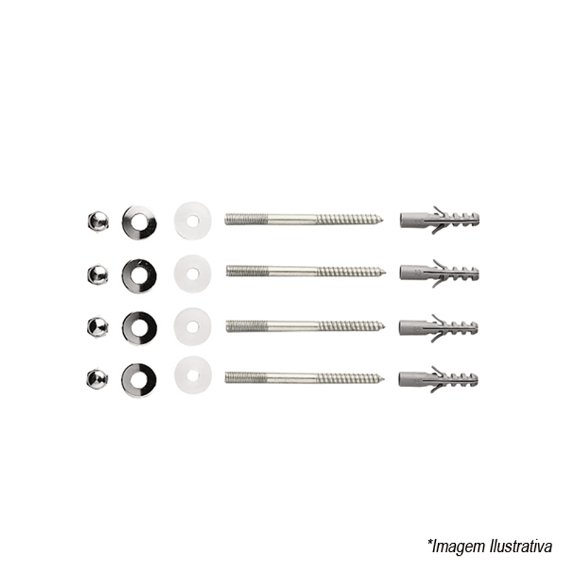 Parafuso para Fixação de Tanque Cromado - Deca Parafuso para Fixação de Tanque Cromado - Deca