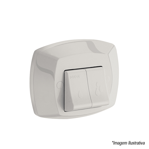 Acabamento para Válvula de Descarga Especial Salvágua  Gelo Polar - Docol