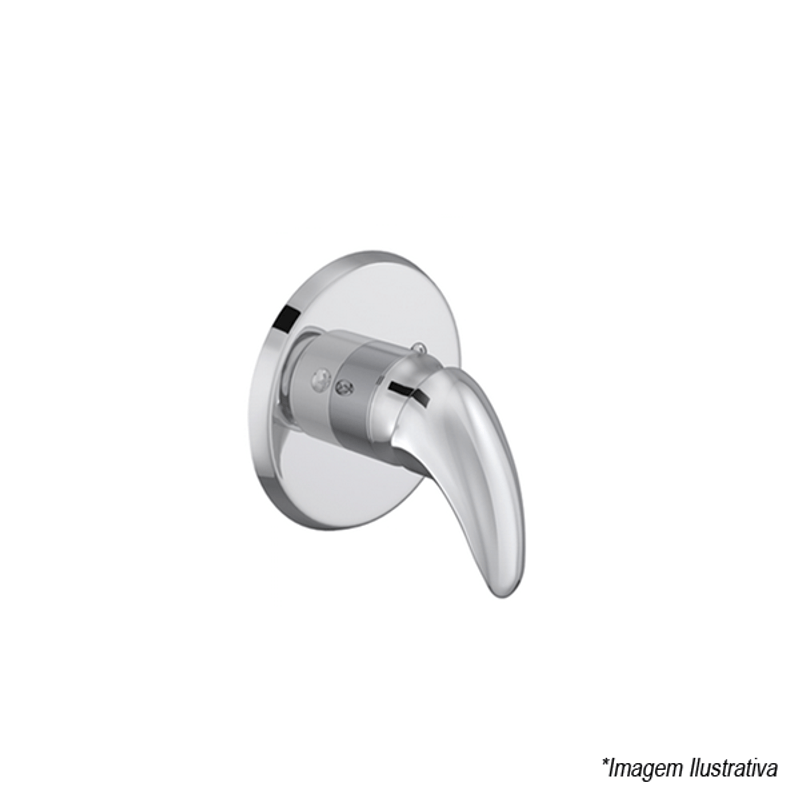 Acabamento Monocomando de Chuveiro para Alta e Baixa Pressão Smart - Deca Acabamento Monocomando de Chuveiro para Alta e Baixa Pressão Smart - Deca