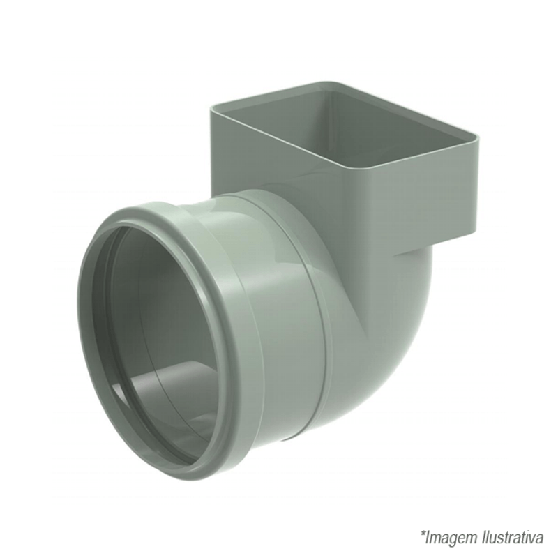 Joelho de Transição Retangular Aquapluv Style - 32196071 - TIGRE Joelho de Transição Retangular Aquapluv Style - 32196071 - TIGRE