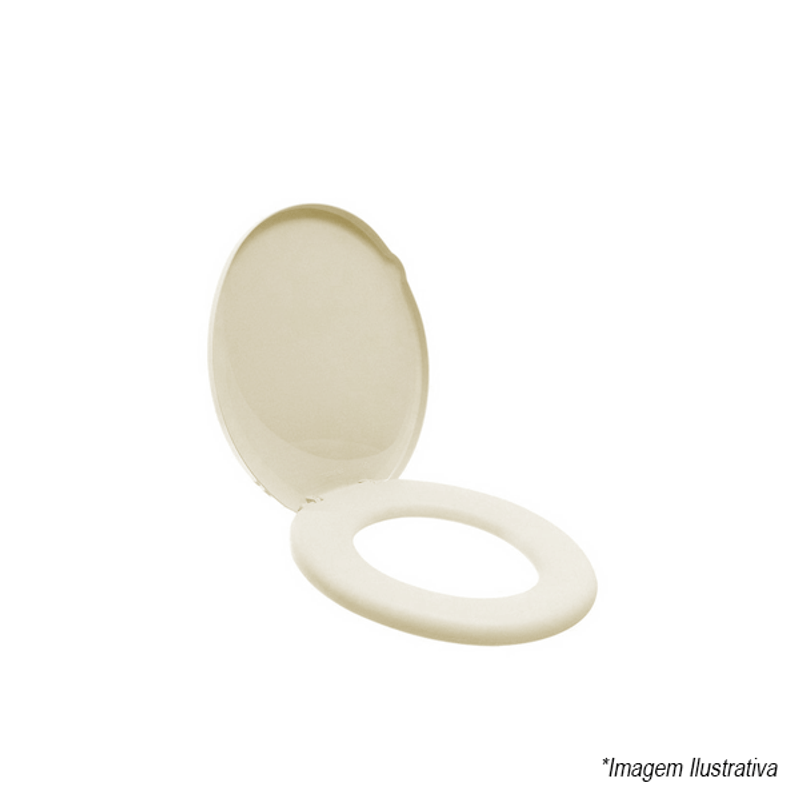 Assento Sanitário Bege Almofadado - Tigre Assento Sanitário Bege Almofadado - Tigre