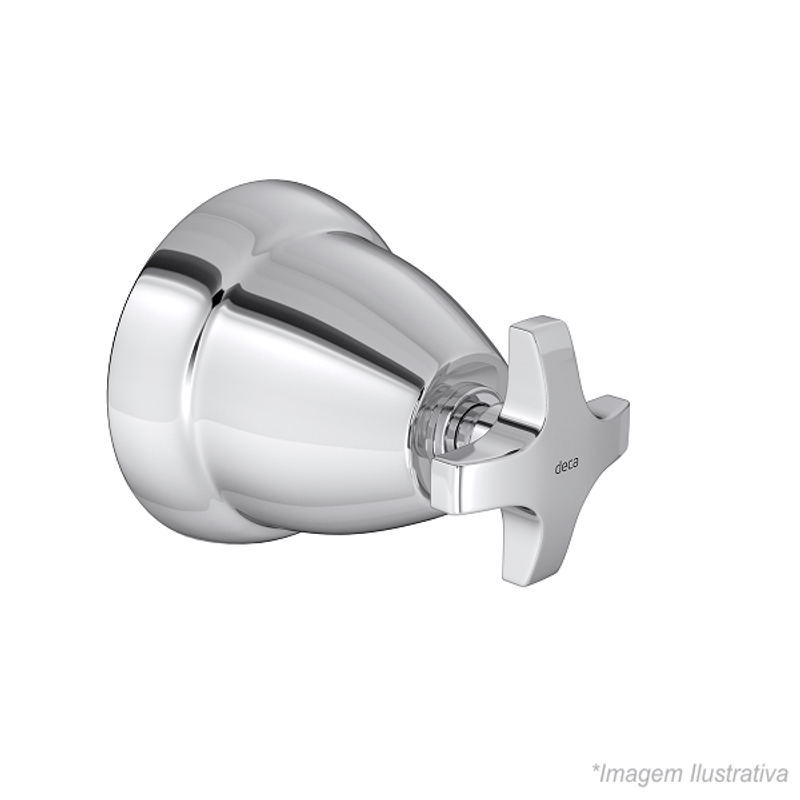 Acabamento para Registro de Gaveta Max  1.1/4´ e 1.1/2´  Cromado - Deca Acabamento para Registro de Gaveta Max  1.1/4´ e 1.1/2´  Cromado - Deca