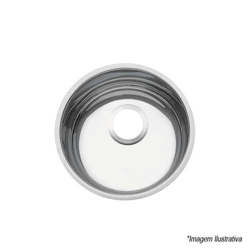 Cuba Redonda Inox de Embutir - 30x17  3´1/2 - Tramontina