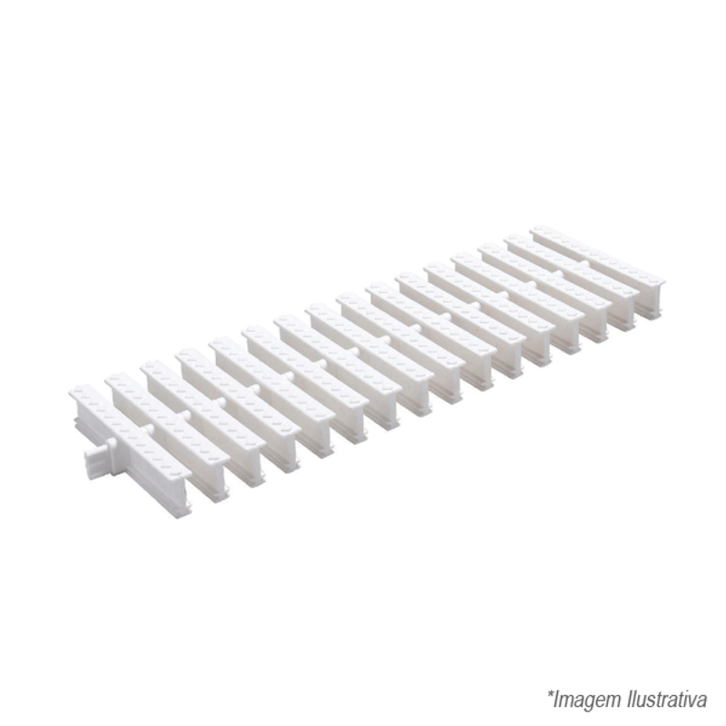 Grelha de Piso Articulada Branca 20X50CM - 32030750 - Tigre Grelha de Piso Articulada Branca 20X50CM - 32030750 - Tigre