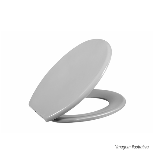 Assento Sanitário Cinza Claro Soft - Astra