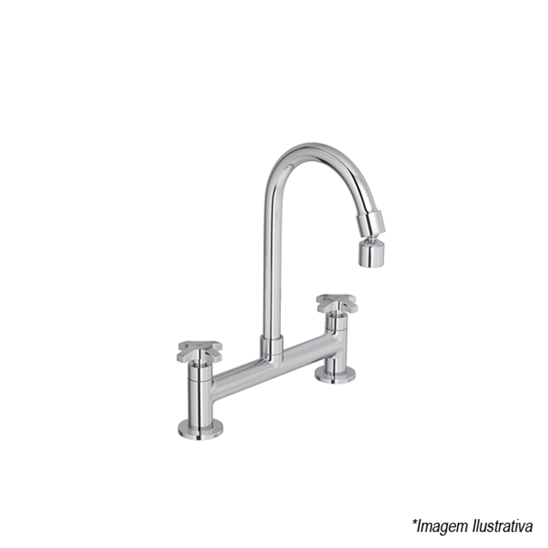 Misturador Para Cozinha De Mesa Max 1256.C27 - Deca Misturador Para Cozinha De Mesa Max 1256.C27 - Deca