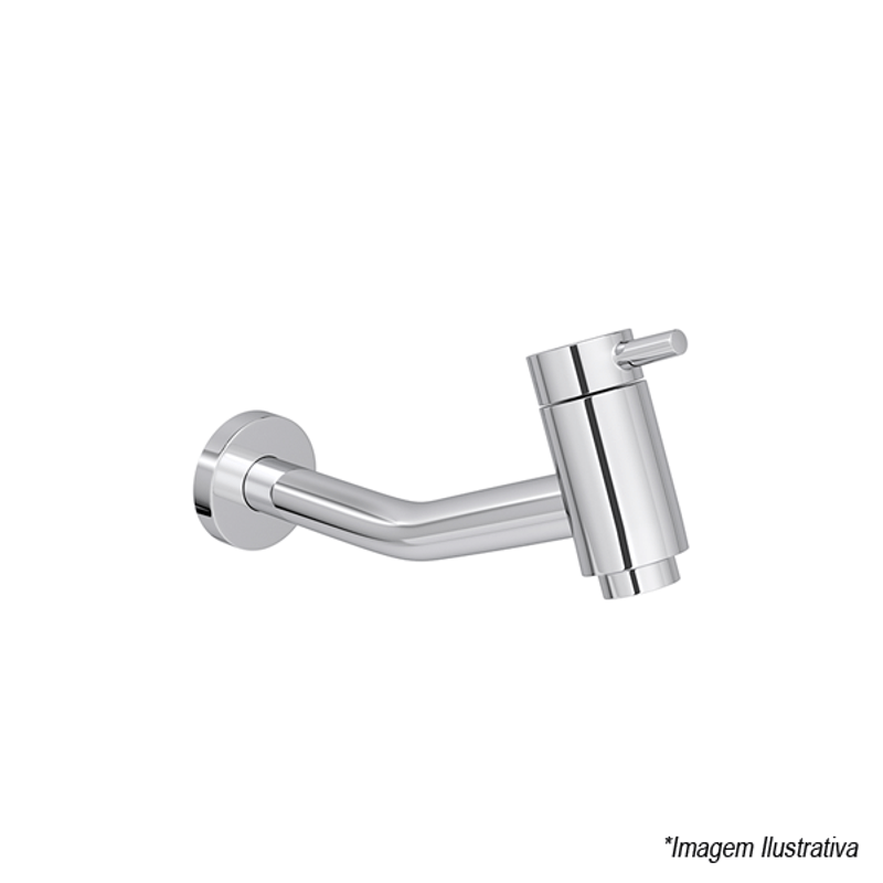 Torneira para Banheiro de Parede Bica Longa Cromada Link 1178.C.LNK - Deca Torneira para Banheiro de Parede Bica Longa Cromada Link 1178.C.LNK - Deca