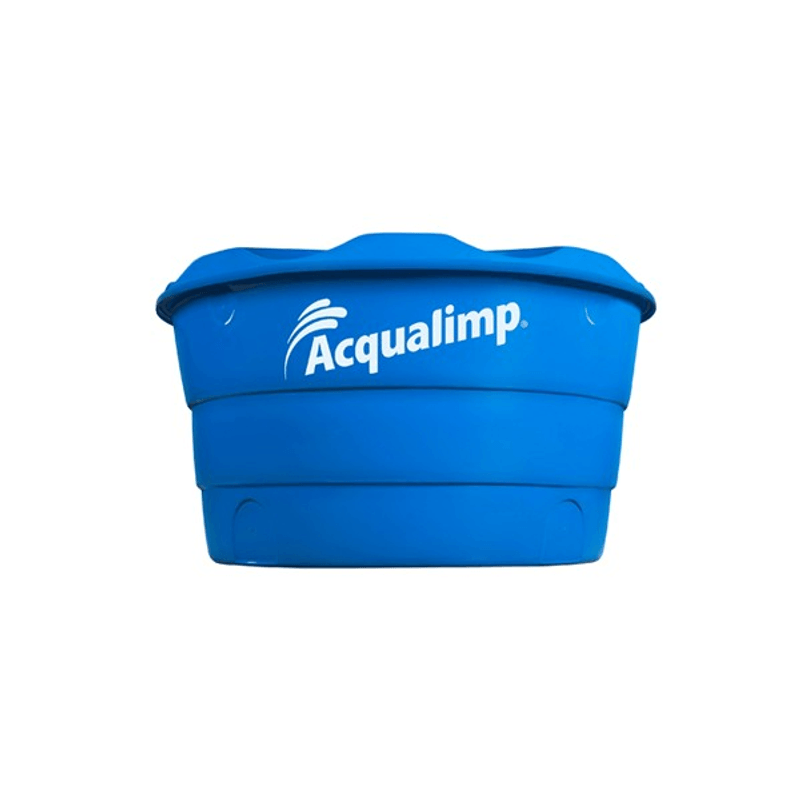 Caixa Dagua 500 Litros de Polietileno Azul com Tampa - Acqualimp Caixa Dagua 500 Litros de Polietileno Azul com Tampa - Acqualimp
