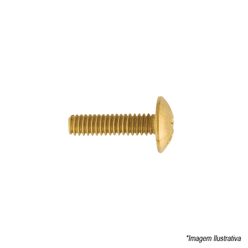 Parafuso de Latão 5/32´ 16mm tipo Lentilha para Registros e Torneiras 100503450 Blukit