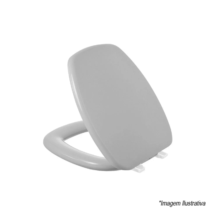 Assento Sanitário Cinza Platina Thema - Incepa Assento Sanitário Cinza Platina Thema - Incepa