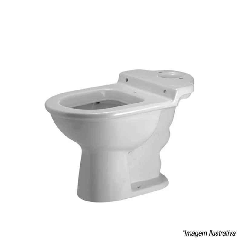 Bacia para Caixa Acoplada Calypso Cinza Platina Plus - Incepa Bacia para Caixa Acoplada Calypso Cinza Platina Plus - Incepa