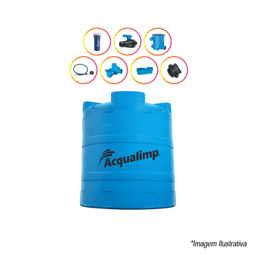 Cisterna 10.000 Litros Completa Equipada para Água da Chuva Acqualimp