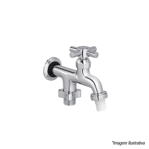 Torneira Tanque com Derivaçao para Máquina Izy  Deca