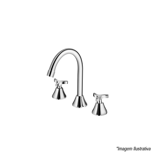 Misturador Para Lavatório De Mesa Trio - Docol