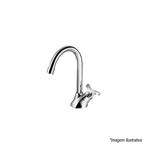 Torneira Para Lavatório De Mesa Com Bica Alta Trio - Docol
