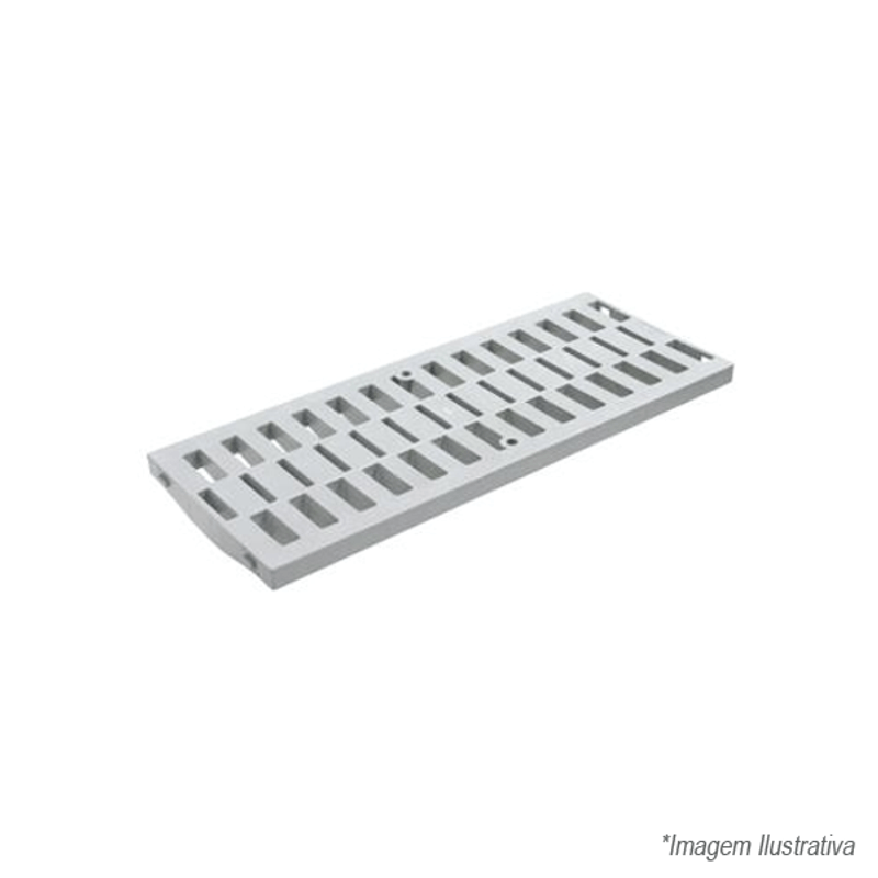 Grelha De Piso 20x50cm 1,5 Tonelada Cinza - 32030670 - Tigre Grelha De Piso 20x50cm 1,5 Tonelada Cinza - 32030670 - Tigre
