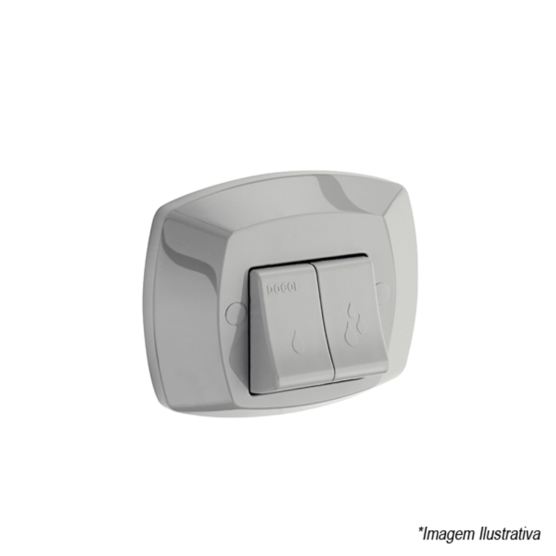 Acabamento para Válvula de Descarga Especial Salvágua  Cinza-Pérola - Docol Acabamento para Válvula de Descarga Especial Salvágua  Cinza-Pérola - Docol