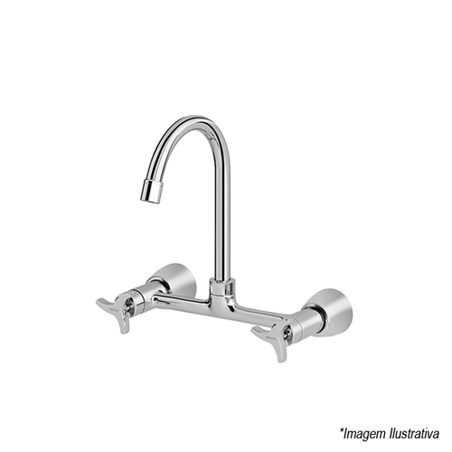 Misturador Para Cozinha De Parede Trio - Docol