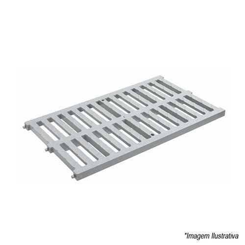 Grelha de Piso 30x50cm DN300 Cinza 32030769 Tigre