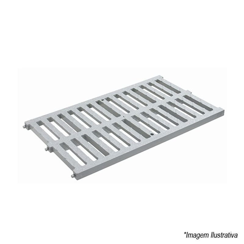 Grelha de Piso 30x50cm DN300 Cinza 32030769 Tigre Grelha de Piso 30x50cm DN300 Cinza 32030769 Tigre