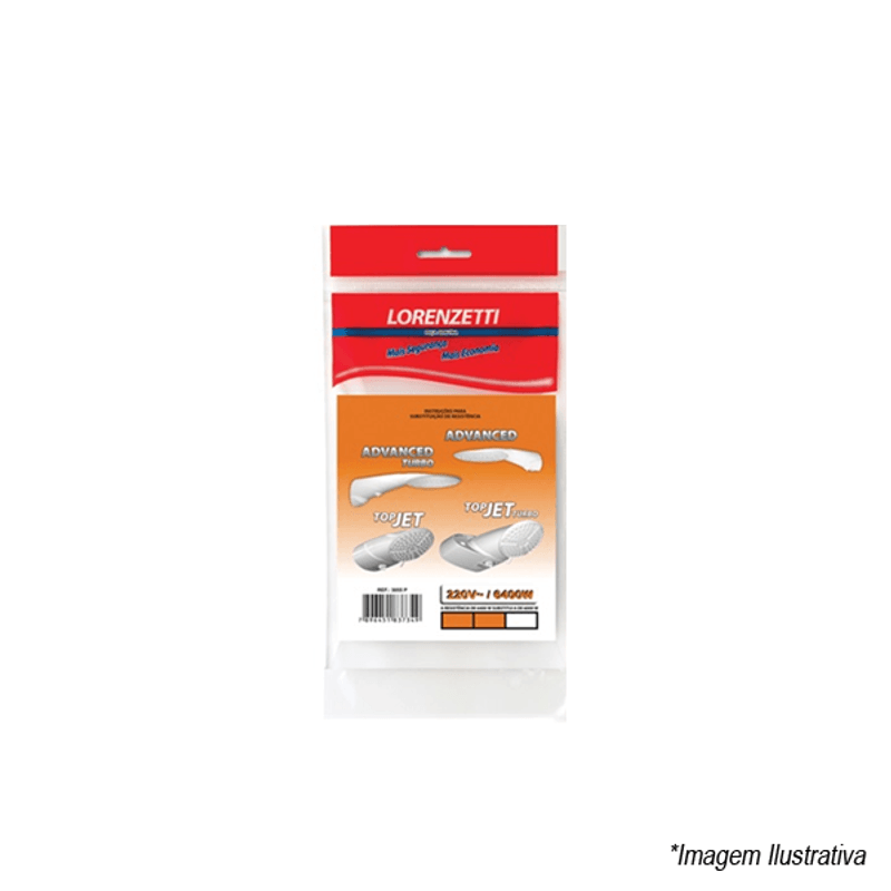 Resistencia Lorenzetti Advanced/Top Jet Multitemperatura 220V 6400W Resistencia Lorenzetti Advanced/Top Jet Multitemperatura 220V 6400W