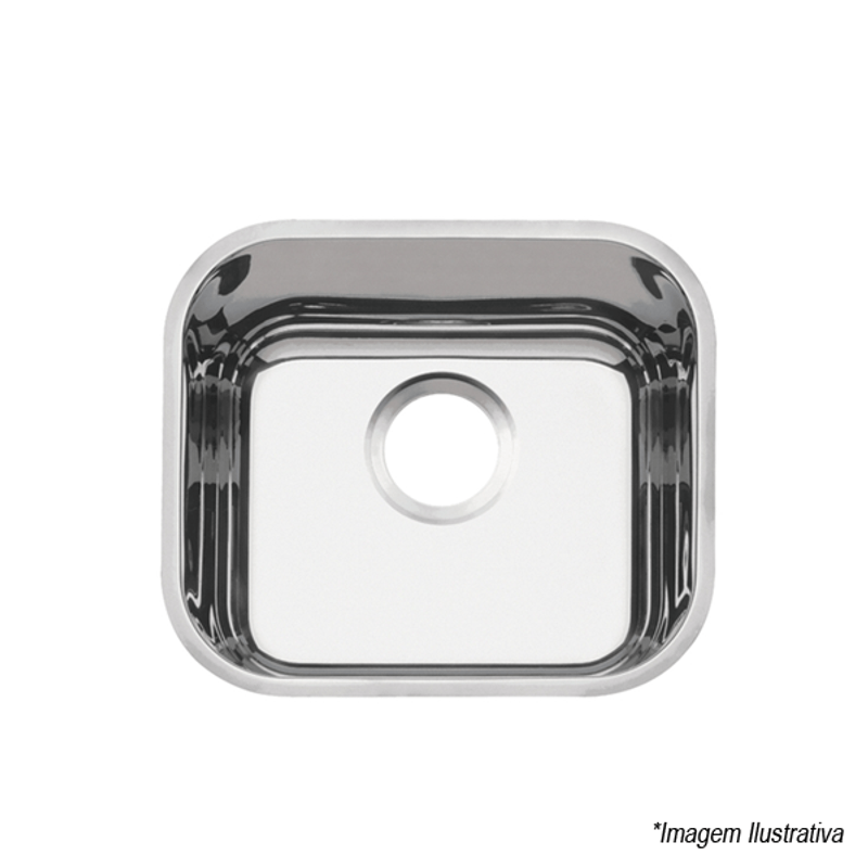 Cuba Prime Inox de Embutir - 40x34x17  4´1/2 -  Tramontina Cuba Prime Inox de Embutir - 40x34x17  4´1/2 -  Tramontina