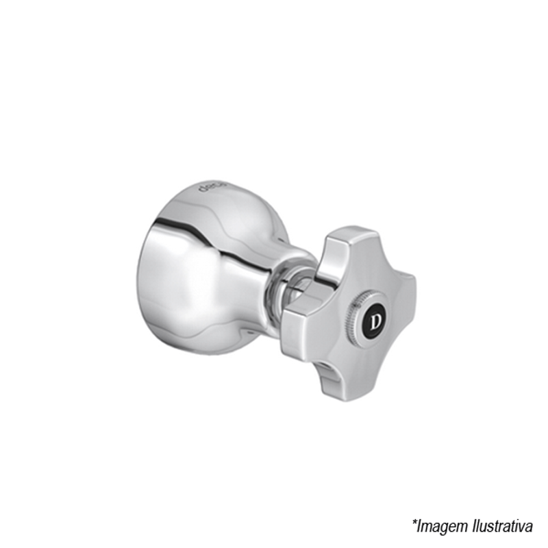Acabamento para Registro de Gaveta e Pressão Standart  1´  Cromado - Deca Acabamento para Registro de Gaveta e Pressão Standart  1´  Cromado - Deca