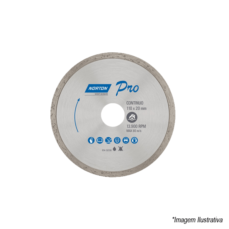 Disco de Corte Continuo 110mm 7018464363 Norton Disco de Corte Continuo 110mm 7018464363 Norton