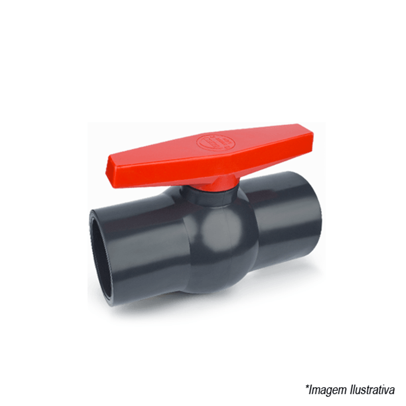 Registro de Esfera PVC 110mm Soldável Compacto 10110 Coval Registro de Esfera PVC 110mm Soldável Compacto 10110 Coval