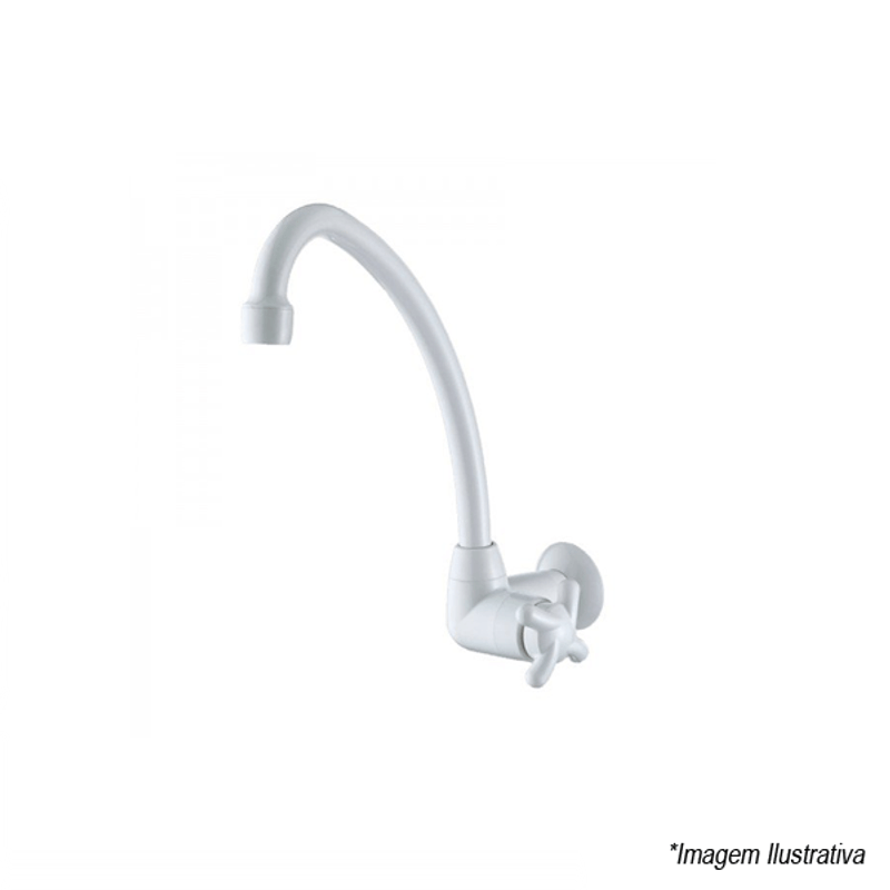 Torneira Para Parede 1168 F34 Fortti Branca - Lorenzetti Torneira Para Parede 1168 F34 Fortti Branca - Lorenzetti