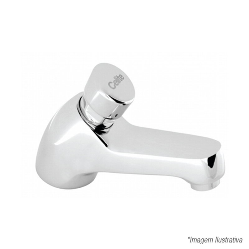 Torneira para Banheiro Bica Baixa Eco  Cromada - Celite Torneira para Banheiro Bica Baixa Eco  Cromada - Celite