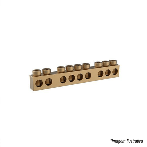 Barramento Neutro/Terra 6/8 Disjuntores 37430501 Tigre